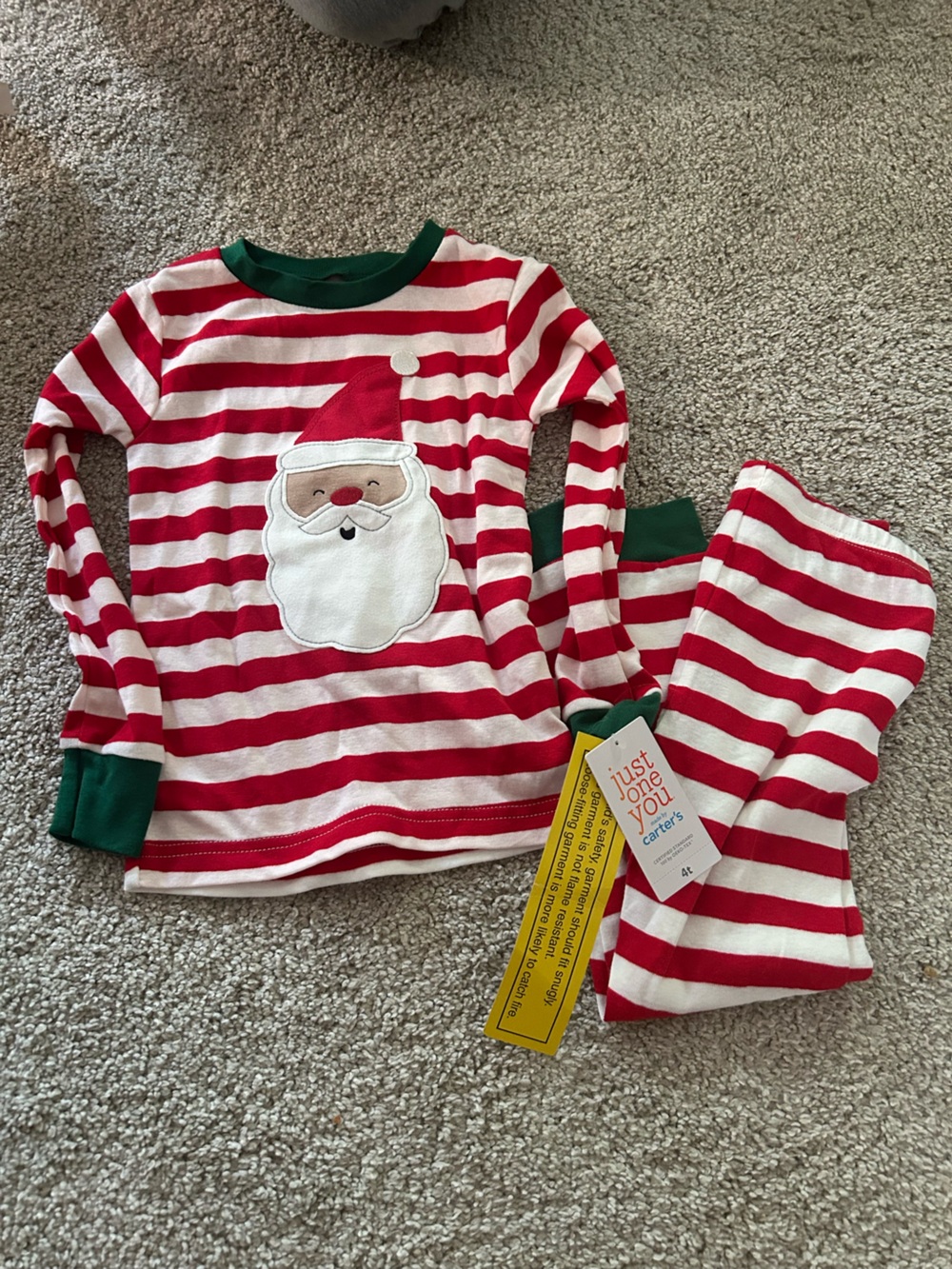 Carter's 4T Santa Pajama Set NWT